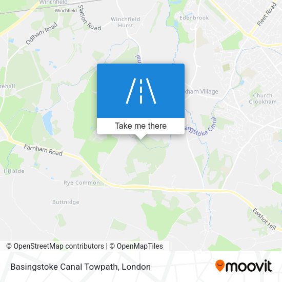 Basingstoke Canal Towpath map