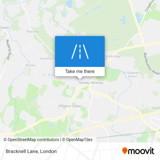 Bracknell Lane map