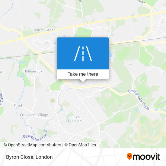 Byron Close map
