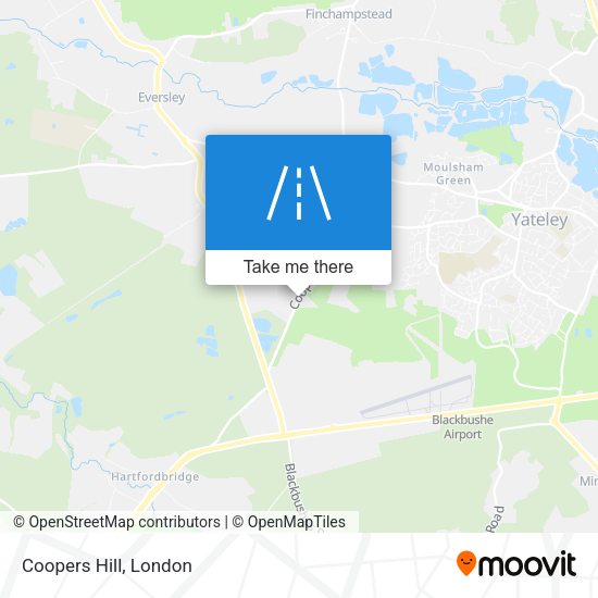 Coopers Hill map