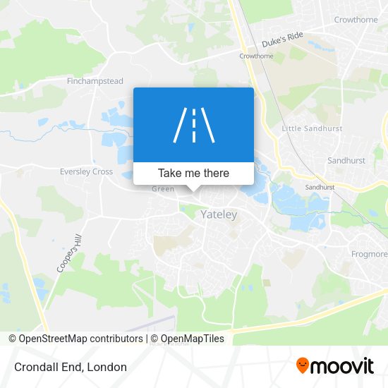 Crondall End map