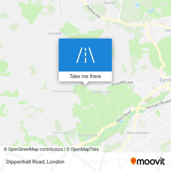 Dippenhall Road map
