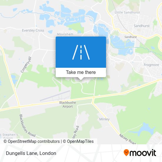 Dungells Lane map