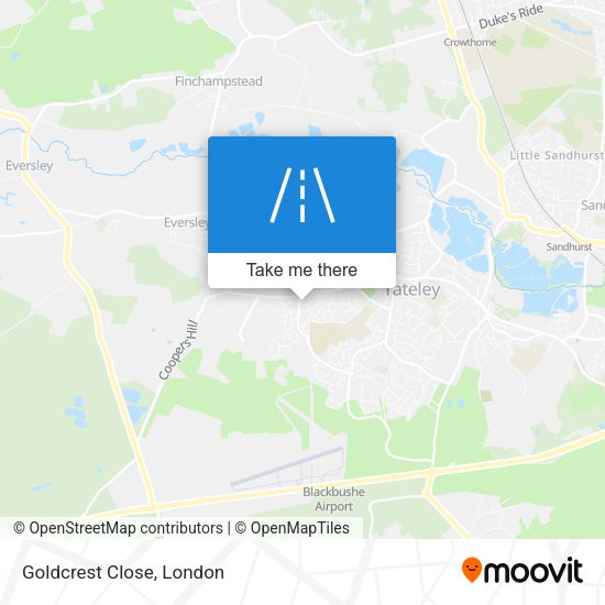 Goldcrest Close map