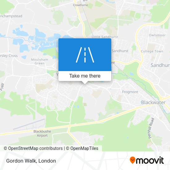Gordon Walk map