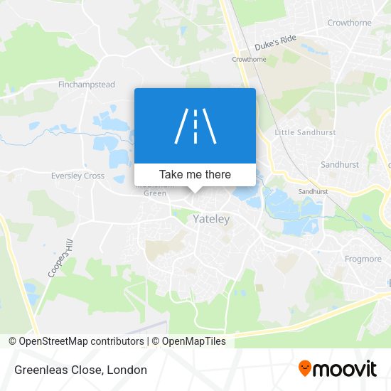 Greenleas Close map