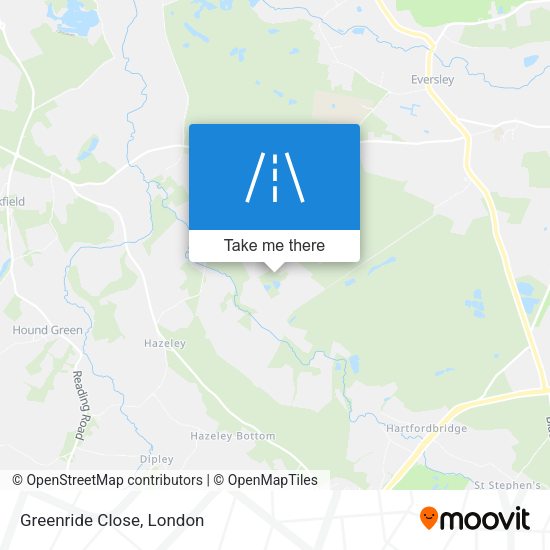 Greenride Close map