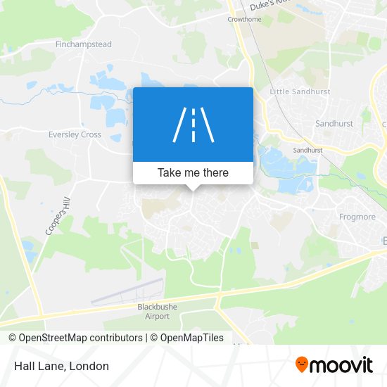 Hall Lane map