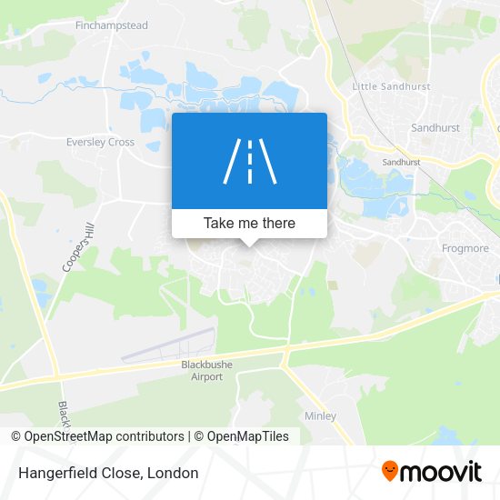 Hangerfield Close map