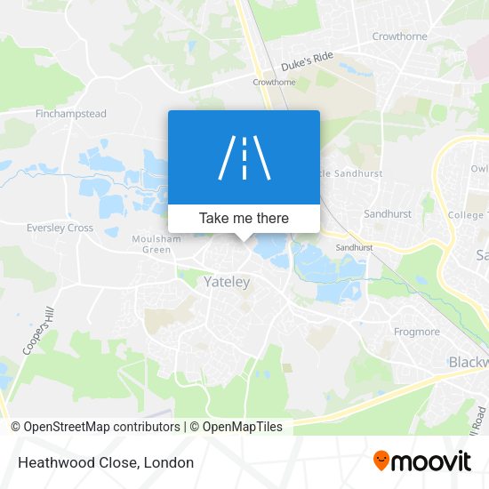Heathwood Close map