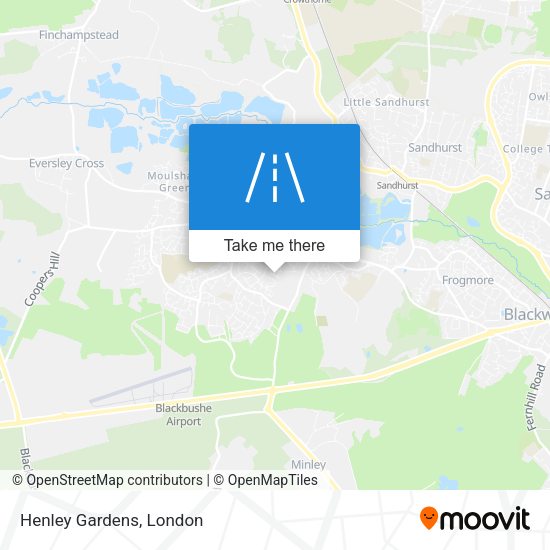 Henley Gardens map