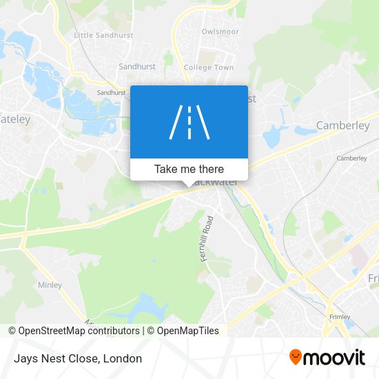 Jays Nest Close map