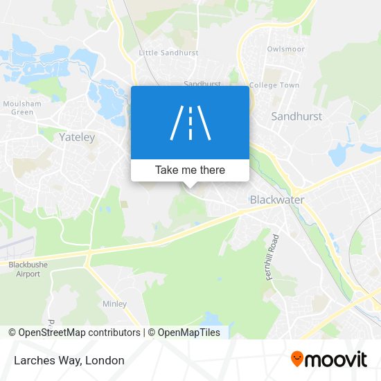 Larches Way map