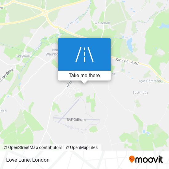 Love Lane map