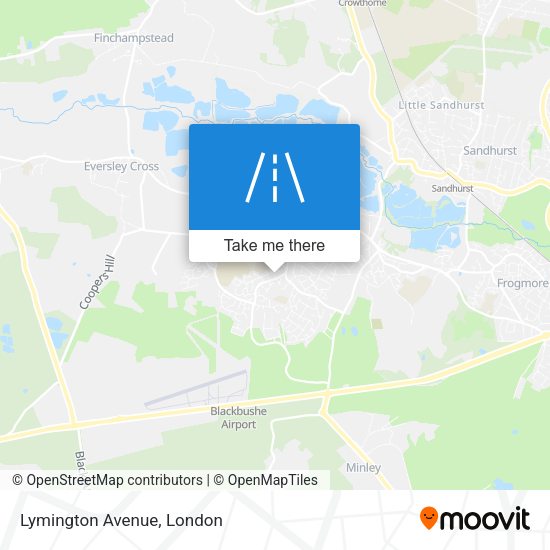 Lymington Avenue map