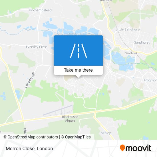 Merron Close map