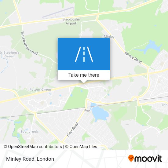 Minley Road map