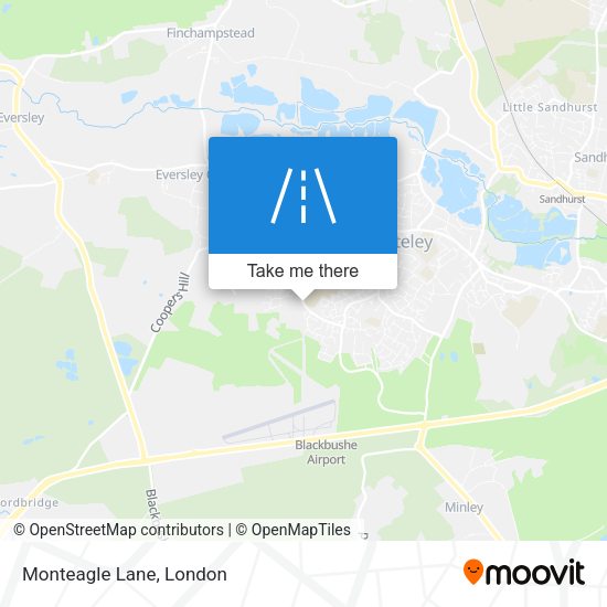 Monteagle Lane map