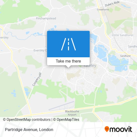 Partridge Avenue map