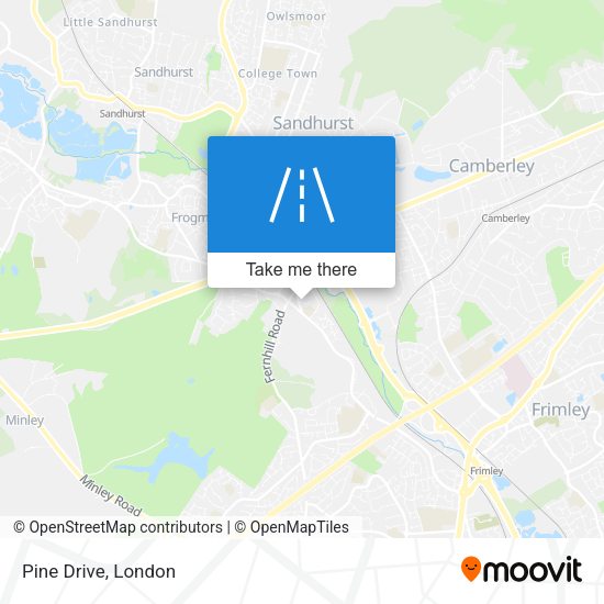 Pine Drive map