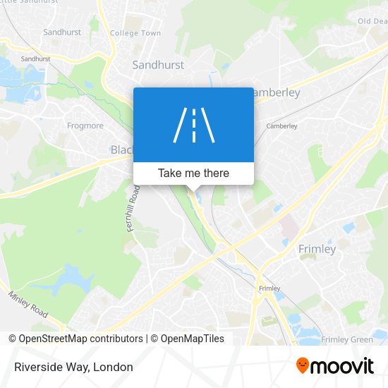 Riverside Way map