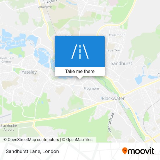 Sandhurst Lane map