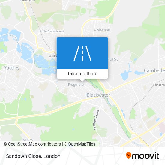 Sandown Close map