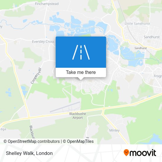 Shelley Walk map