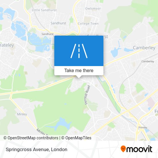 Springcross Avenue map