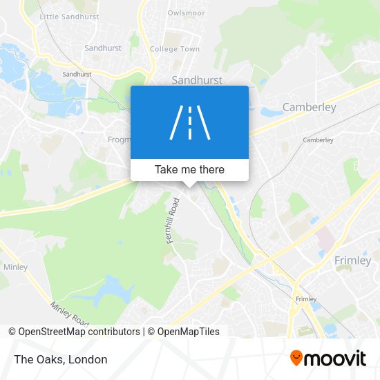 The Oaks map