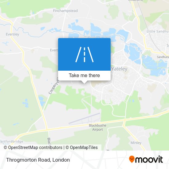 Throgmorton Road map