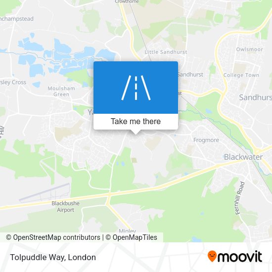 Tolpuddle Way map