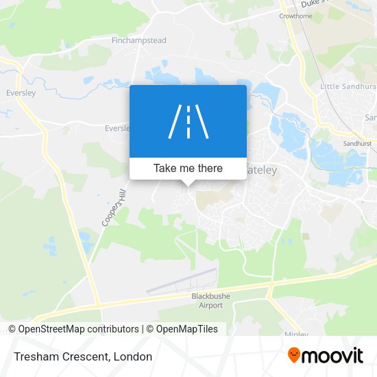 Tresham Crescent map