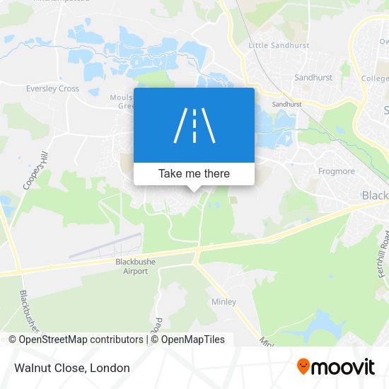 Walnut Close map