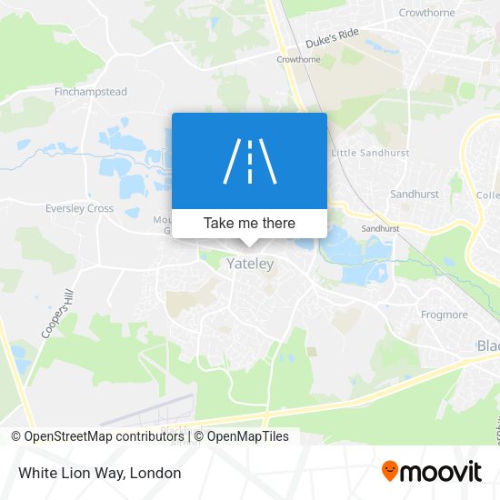 White Lion Way map