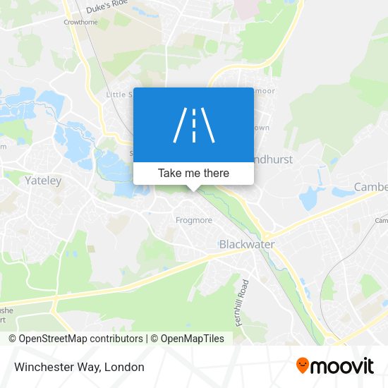 Winchester Way map