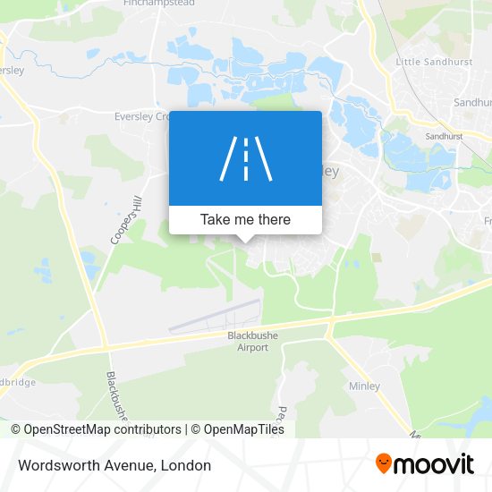 Wordsworth Avenue map