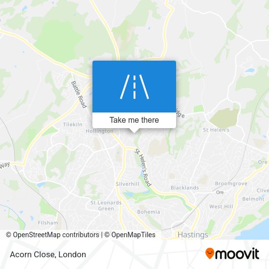 Acorn Close map