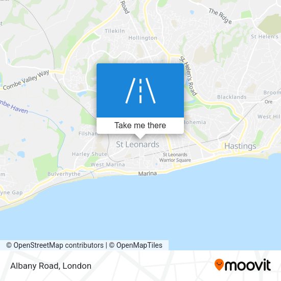 Albany Road map