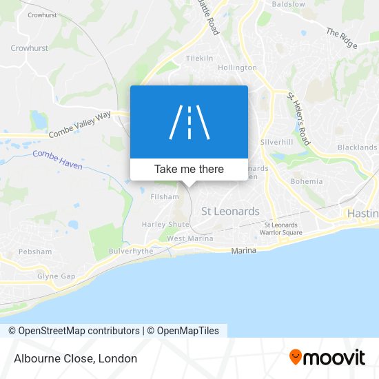 Albourne Close map