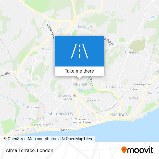Alma Terrace map