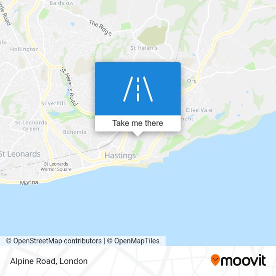 Alpine Road map