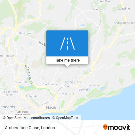 Amberstone Close map