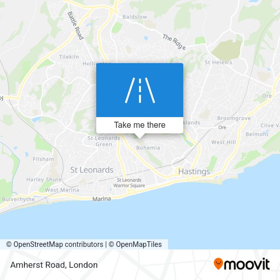 Amherst Road map