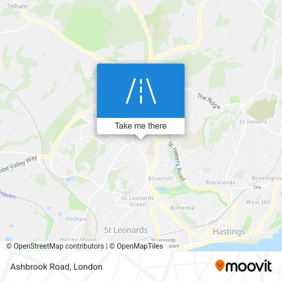 Ashbrook Road map