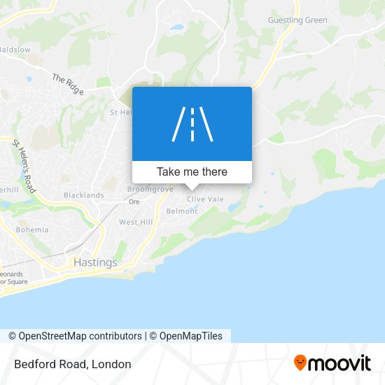 Bedford Road map