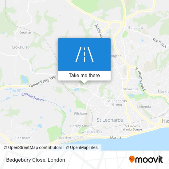 Bedgebury Close map