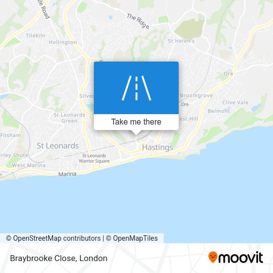 Braybrooke Close map