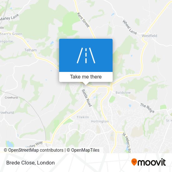 Brede Close map