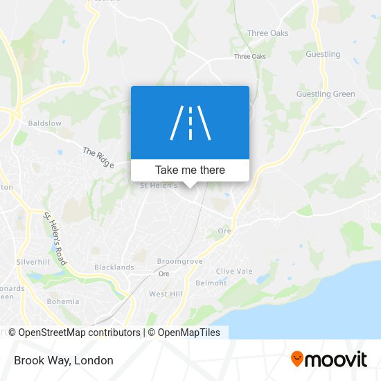 Brook Way map